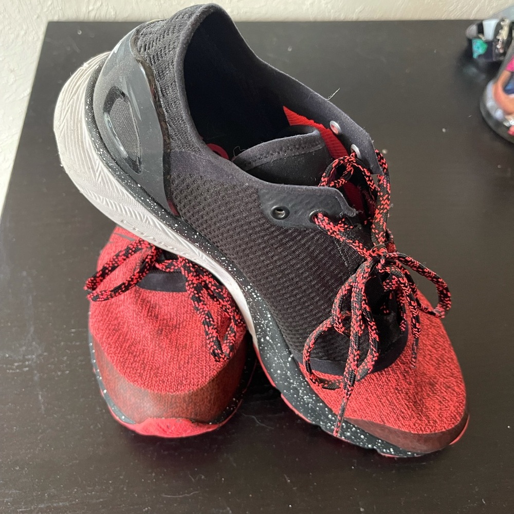 Red/Black Under Armour Shoes